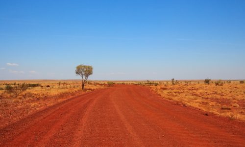 Dirt Road in Nothern Territory Desert