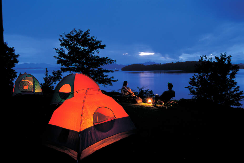 Setting on sale up campsite
